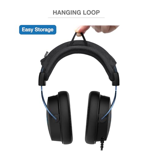 Headband Cushion Cover Compatible with HyperX Cloud 1/2/3/Pro/Core/Alpha/Alpha S/Alpha Pro/Flight/Flight S/Stinger/Stinger S/Stinger Core/Mix, CloudX/Stinger/Stinger Core/Flight/Chat Headset