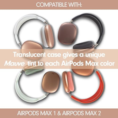 Sonix Protective Case for AirPods Max 2 & 1 | Headphones Cover | Frosted Matte Mauve Coffee - color: Frosted Matte Mauve