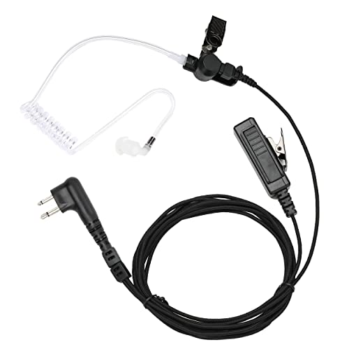 Nylon Braided PTT Surveillance Earpiece for Motorola 2-Pin Radios - style: 1 Pack
