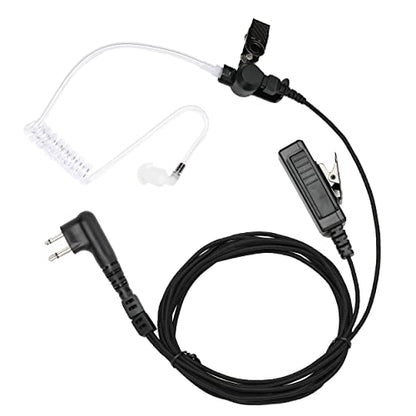 Nylon Braided PTT Surveillance Earpiece for Motorola 2-Pin Radios - style: 1 Pack