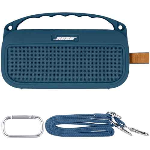 Silicone Cover for Bose SoundLink Flex Portable Speaker 2nd Gen | Scratch-resistant, Unhindered Sound, Silicone Construction, Portable Carrying Silicone Cover, Twilight Blue Silicone Cover - color: Twilight Blue Cover