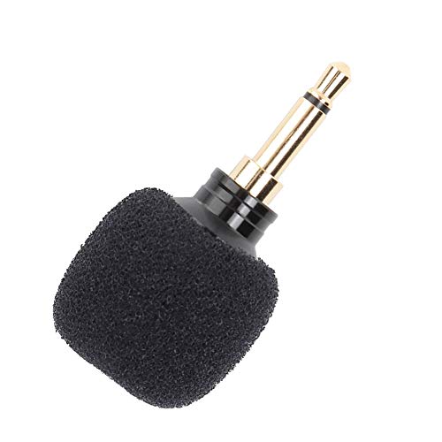 Compact Wireless Microphone Black for Mobile Phones Perfect for Professional and Amateur Recording Lectures and Karaoke (Mono)