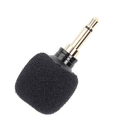 Compact Wireless Microphone Black for Mobile Phones Perfect for Professional and Amateur Recording Lectures and Karaoke (Mono)