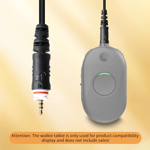 Surveillance Earpiece Headset with Mic PTT Two-Way Radio Security Earphone 3.5mm Earbud Compatible for Motorola CLP1010e CLP1080e CLP1083e CLP446e CLP107e Plus Series