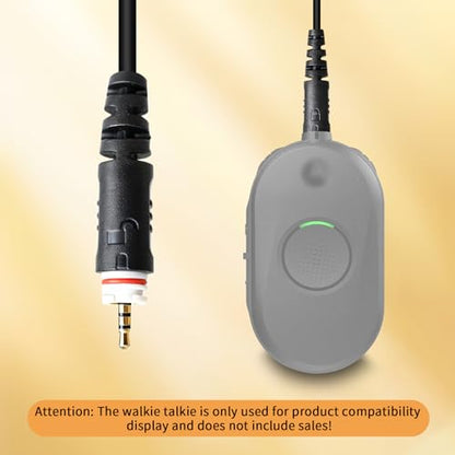 Surveillance Earpiece Headset with Mic PTT Two-Way Radio Security Earphone 3.5mm Earbud Compatible for Motorola CLP1010e CLP1080e CLP1083e CLP446e CLP107e Plus Series