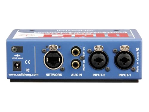 Radial DiNET DAN-TX2 2-Channel Dante Network Transmitter