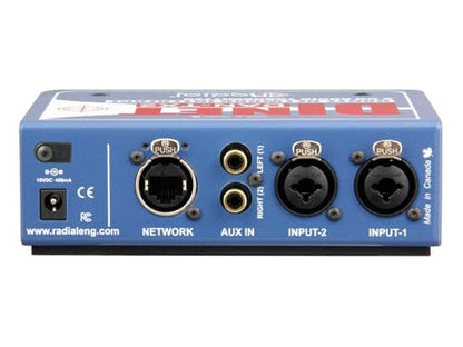 Radial DiNET DAN-TX2 2-Channel Dante Network Transmitter