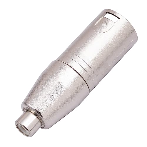 XLR Male to RCA Female Adapter Cable - 2 Pack Audio Connector Converter for Microphone - color: XLR M To RCA F