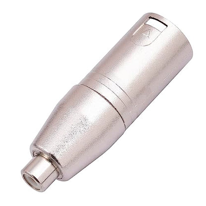 XLR Male to RCA Female Adapter Cable - 2 Pack Audio Connector Converter for Microphone - color: XLR M To RCA F