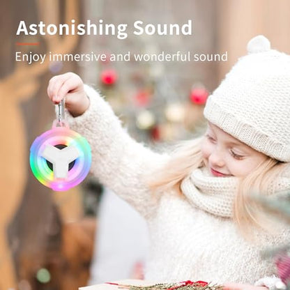 EBODA Shower Bluetooth Speakers Waterproof Teen Girl Gifts Trendy Stuff Kid | IP67 Portable Speaker with LED Light, 2000mAh, True Wireless Stereo, Gifts for Teen Boys, Men and Women, Unique Music Gifts - color: Crystal