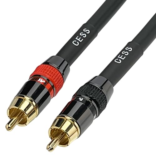 CNCESS CESS-163-3f Heavy Duty 12 Gauge Premium RCA Audio Patch Cable (3 Feet) - size: 36 inches