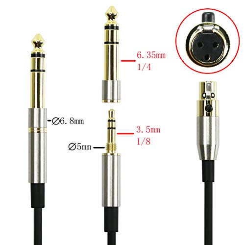 NewFantasia Replacement Audio Upgrade Cable Compatible with AKG K240, K240S, K240MK II, Q701, K702, K141, K171, K181, K271s, K271 MKII, M220, Pioneer HDJ-2000 Headphones 3meters/9.9feet - size: 9.9 ft