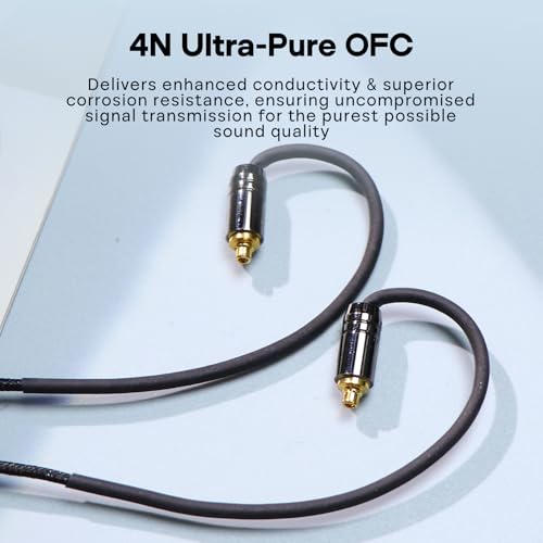 Tripowin Zombur 4N High Purity OFC IEM Replacement Cable with 3.5mm Jack - size: With Mic, style: 2pin 0.78mm