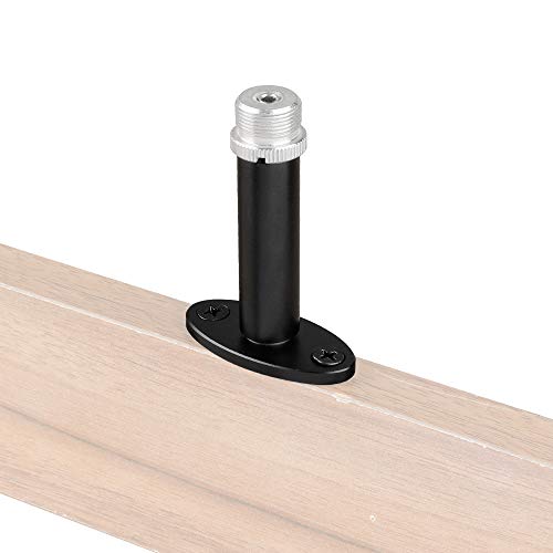 CAMVATE Wall Mount Bracket With 5/8"-27 Male Screw for Mic Microphone Mount (Pack of 2) - size: 5 x 6.5 x 2.2 cm (Pack of 2)