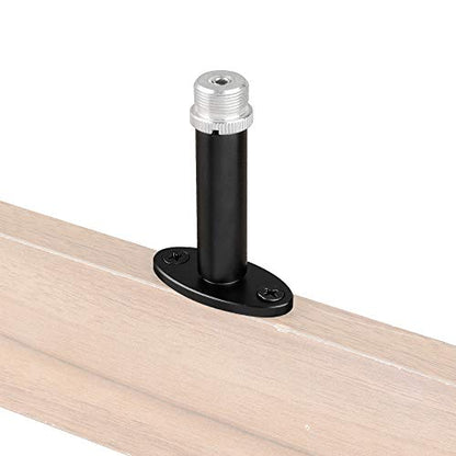 CAMVATE Wall Mount Bracket With 5/8"-27 Male Screw for Mic Microphone Mount (Pack of 2) - size: 5 x 6.5 x 2.2 cm (Pack of 2)