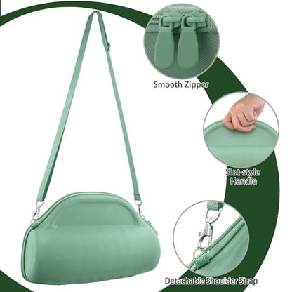 co2CREA Case for JBL Charge 6 Portable Bluetooth Speaker, Avocado Green | High-Density Foam Padding, Reinforced Handle, Detachable Shoulder Strap, Compact Lightweight Design, Dust Protection - color: Avocado Green Case