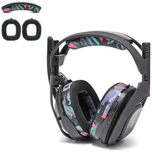 WC Mod Kit A50 - Earpads & Headband for Astro A50 Gen 4/5 / A50x | Made by Wicked Cushions | Cooling Gel Earpads and Matching Headband that offer Enhanced Comfort & Durability | 90's Black - color: 90's Black