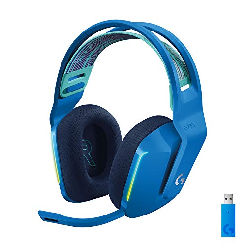 Logitech G733 Lightspeed Wireless Gaming Headset - Blue - color: Blue
