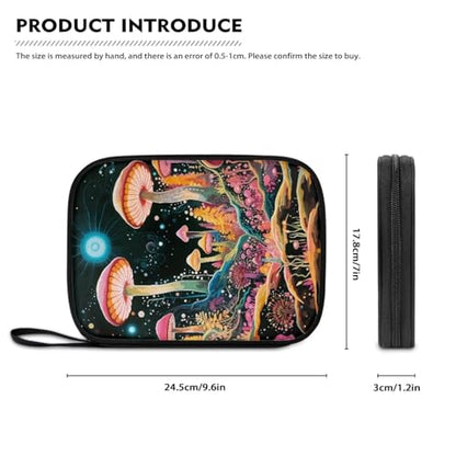 Watch Band Storage Bag Durable Watch Straps Carrying Bag Travel Organizer Bag Compatible with Apple Watch, Cable, Watch Band Pin, Mushroom - color: Mushroom