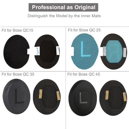 Ear Cushions Replacement for Bose QuietComfort 45 QC35 QC35ii QC25 QC15 with Upgraded Memory Foam& Sweat-Proof Protein Leather (Sandstone) - color: QC45 Sandstone