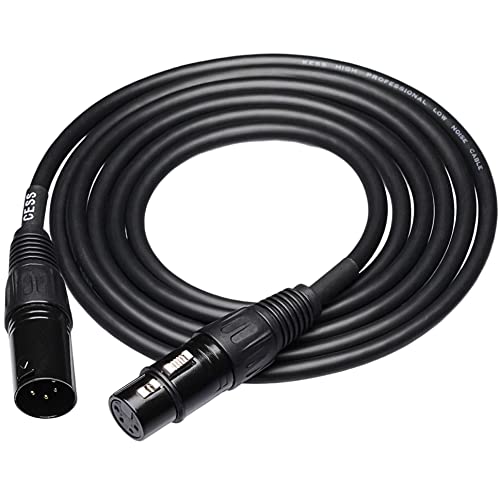CNCESS 4-Pin XLR Male to Female Balanced Extension Cable, 6 ft, 1 Cable - size: 6 Feet, 1-Pack