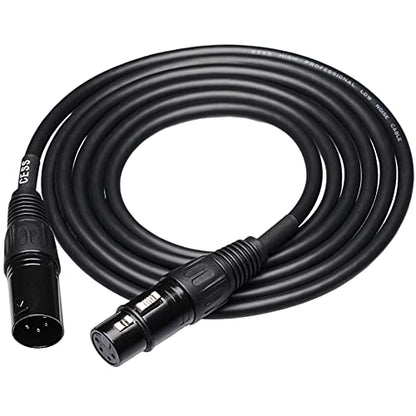 CNCESS 4-Pin XLR Male to Female Balanced Extension Cable, 6 ft, 1 Cable - size: 6 Feet, 1-Pack