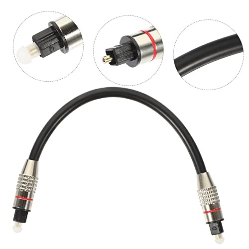 Optical Audio Cable 0.2m Square Connector with Gold-Plated Ends