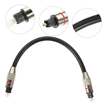 Optical Audio Cable 0.2m Square Connector with Gold-Plated Ends