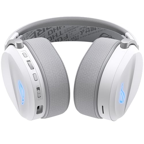 ASUS ROG Pelta Wireless Gaming Headset with Detachable Mic - White - color: WHITE
