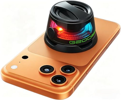 G200 Magnetic Bluetooth Speaker with RGB Lights - color: Black