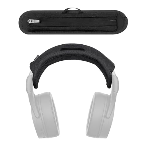 Headband Cushion Cover Compatible with Sennheiser HD450, HD450BT, HD400S, HD 350BT HD4.50BT, HD4.50BTNC, HD4.50SE, HD4.40BT, HD4.30G, HD4.20S, HD458BT, 6mm Thick Cushion with Hanging Loop