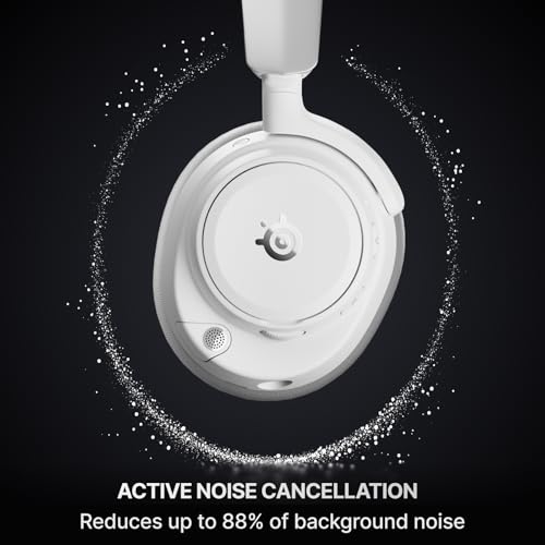 SteelSeries Arctis Nova Pro Omni - Hi-Res Wireless Gaming Headset, 96kHz/24bit, ANC, ClearCast Pro Mic, AI Noise Rejection, Mobile App, Mix 2.4GHz + BT, OmniPlay PC+PlayStation+Xbox - White - color: White