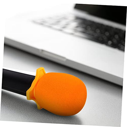 Totority Microphone Storage Box Bag with Padded Sponge Protection Slip Rings and Bottom Rod Holders Zipper Case for Secure Mic Storage and Transport