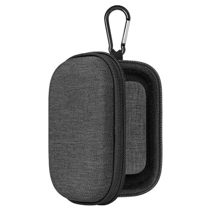 Geekria Shield Earbuds Case Compatible with Sennheiser Accentum True Wireless Earbud, Replacement Hard Shell Travel Carrying Bag with Carabiner Clip (Dark Grey)