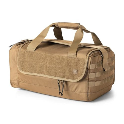 5.11 Tactical Range Ready Trainer Bag, Ammo Molle Duffle, Secure EDC Pack | Style 56567ABR, Range Bag with Shoulder Strap, Padded Compartments, EDC Training Storage, Durable - color: Kangaroo