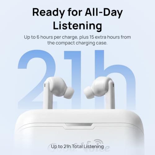 OKB Hearing GV-SA0360 OTC In-Ear Hearing Aid, True-Wireless with Pocket Controller Ear-Extension for TV & Meetings, Dual-Mode Noise Reduction, Charging Case, Bluetooth 5.2, Adults 18+ (Polar White)