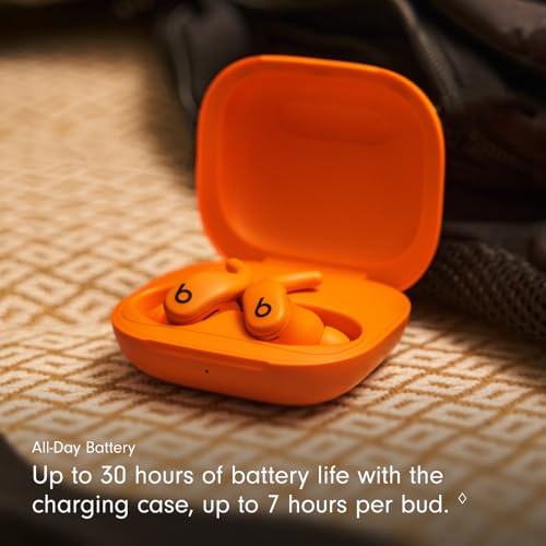 Beats - Powerbeats Fit - Wireless Noise-Cancelling Workout Earbuds with Ultimate Secure Fit with USB-C Charging Cable (1.5m) - Spark Orange - color: Spark Orange, style: Powerbeats Fit and USB-C Cable