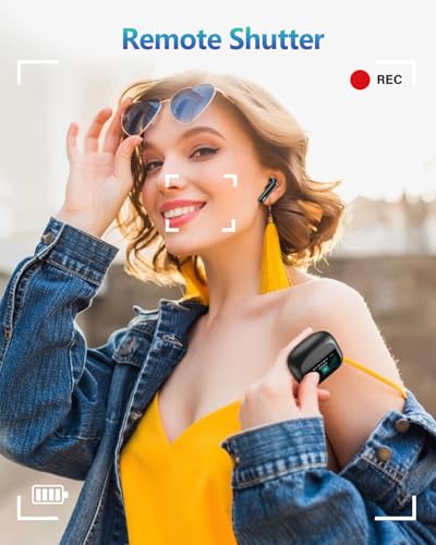 ZIUTY Wireless Earbuds Bluetooth Headphones, Ear Buds with Touch Screen, ANC ENC Noise Cancelling Transparency Mode, 40H Stereo Deep Bass, IPX7 Waterproof, Clear Calls, 5 EQ for iOS Android, Obsidian - color: Obsidian