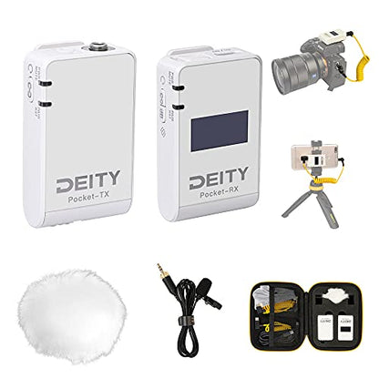 Deity Pocket Wireless Microphones Lavalier Microphone 2.4Ghz White