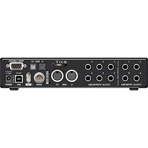 RME Fireface UCX II Desktop 20x20 USB Audio/MIDI Interface Bundle with Ferrofish Pulse8 AE 8x8 AD/DA Converter with ADAT