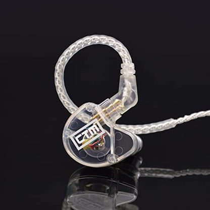CTM CE110 - Pro Isolating Single Driver Wired Earphones by Clear Tune Monitors Titanium Coated Dynamic Driver Detachable Cable High Fidelity in-Ear Monitor