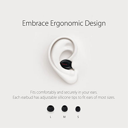 G8 Bluetooth Earpiece Wireless Headphone Mini Invisible Earbud, 6 Hrs Playtime 2 Magnetic USB Chargers Tiny Smallest Headset Single Car Earphone with Mic for Samsung Galaxy (1 Piece) - color: Black