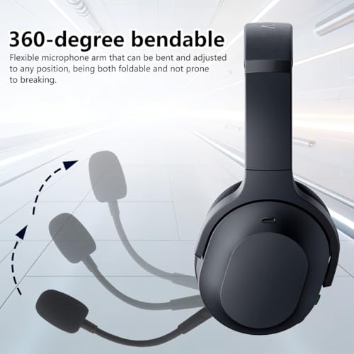 Homesweet Black Replacement Gaming Boom Microphone with Foam for Razer Barracuda X Game Headset, Noise Cancelling