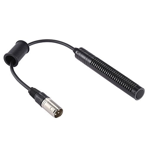 Andoer Video Recording Interview Photography Stereo Condenser Unidirectional Microphone Mic for Sony Panosonic Camcorders-XLR Interface