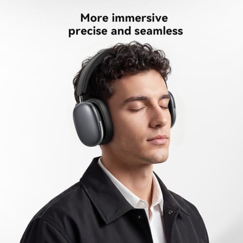 Eduiosma Bluetooth Headphones Wireless Over Ear 80H Playtime with Mic | Noise Reduction, Low Latency, Bluetooth 6.0, Deep Bass, Hi-Fi Stereo Sound, Comfortable, Lightweight for Travel Home Work