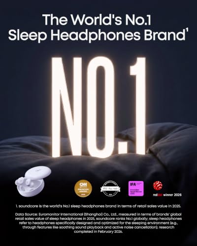 Soundcore Sleep A30 Special by Anker, Sleep Earbuds - color: Mist Lilac