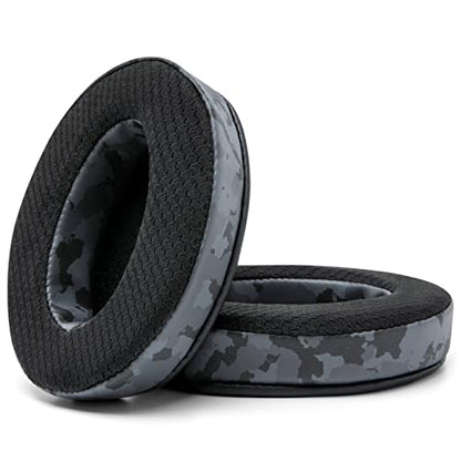 WC Freeze - Cooling Gel Earpads for ATH M50X / SteelSeries Arctis/HyperX | Made by Wicked Cushions | Fits SteelSeries Arctis, ATH M50X, Turtle Beach Stealth & More. Cooler for Longer | Black Camo - color: Black Camo