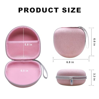 Kids Headphone Case for Acer/iClever/Candy Bila, Pink(Case Only) | for iClever BTH12/HS19/BTH22/BTH20/BTH18/BTH26, JBL Junior 320/320BT, MIDOLA, JoySpark, eKids, ADOOPE, JLab Kids Headphones - color: Pink