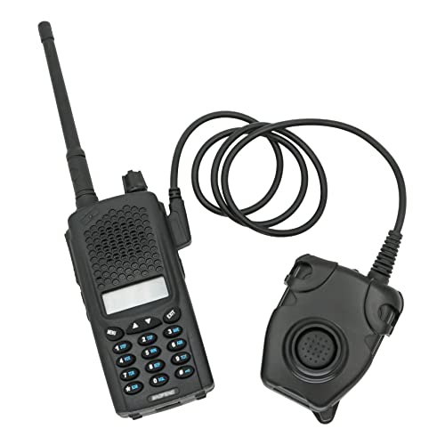 Tactical U94 PTT 2Pin, Push to Talk for UV-5R Series | Civilian Connector for COMTA Headset,Clothing Clip Design,Lightweight Cable - style: PL