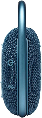 JBL Clip 4: Portable Speaker with Bluetooth, Built-in Battery, Waterproof and Dustproof Feature - Blue New (Renewed) - color: .Blue